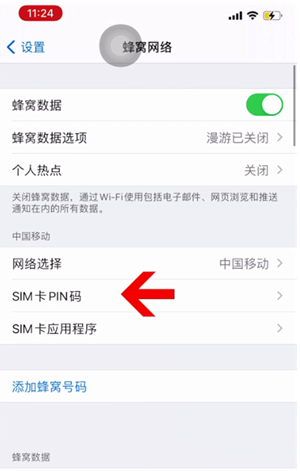 合浦苹果14维修网分享如何给iPhone14的SIM卡设置密码 