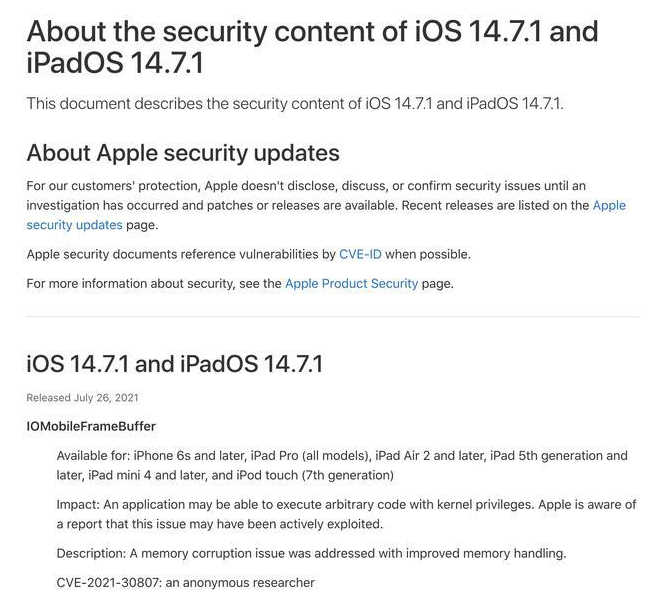 合浦苹果手机维修分享iOS 14.7.1 正式版更新内容及升级方法 