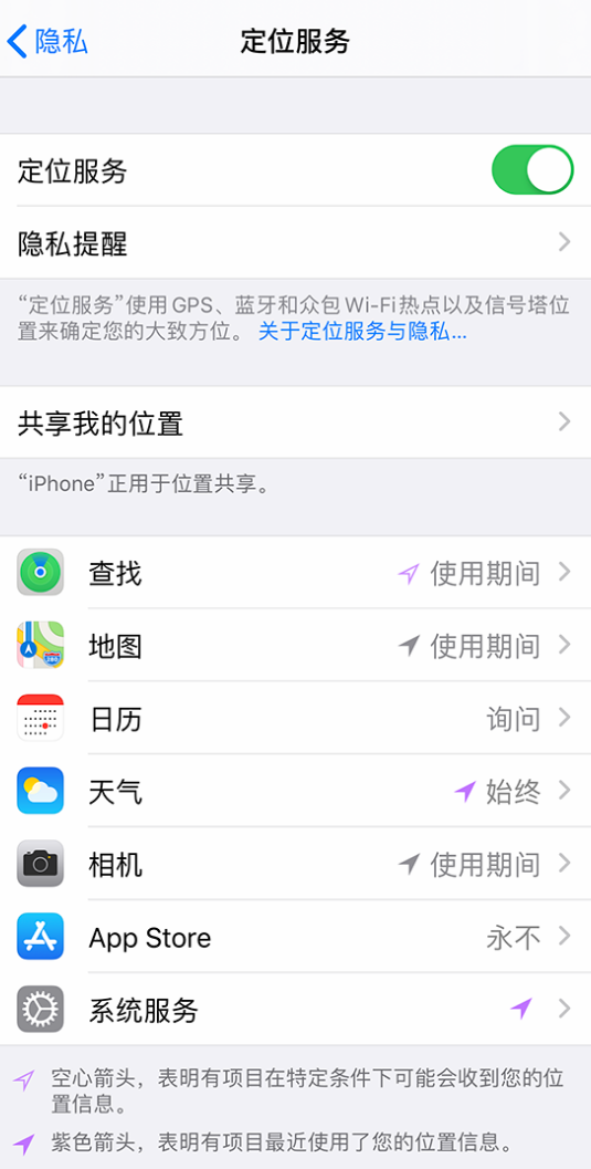合浦苹果手机维修分享iPhone 状态栏中时间显示为蓝色图标是什么情况 